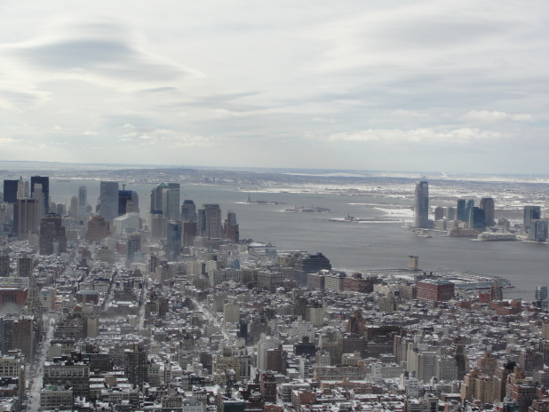 23 výhled na NY, v pozadí socha svobody
